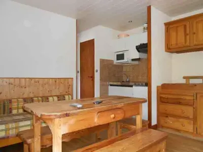 Cuisine ou kitchenette dans l'établissement Résidence du Chajoux