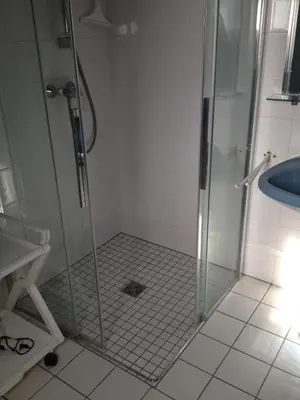 Salle de bains dans l'établissement Gîte Sonnenberg
