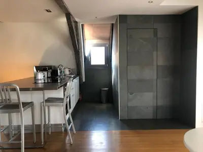 Cuisine ou kitchenette dans l'établissement DUPLEX 15