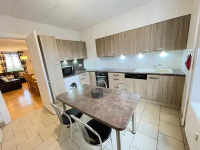 Cuisine ou kitchenette dans l'établissement Le Chamois