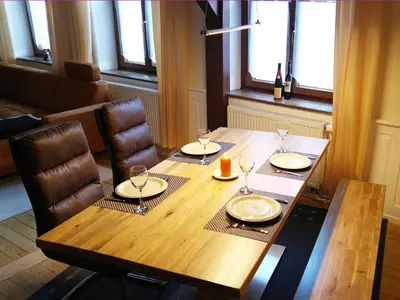 Coin salon dans l'établissement Le Chamois