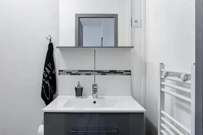 Salle de bains dans l'établissement MyHome Basel 1A44