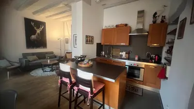 Cuisine ou kitchenette dans l'établissement Gite BI UNS chez Silvana