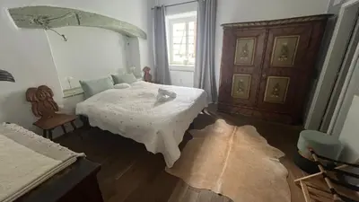 Un ou plusieurs lits dans un hébergement de l'établissement Gite BI UNS chez Silvana