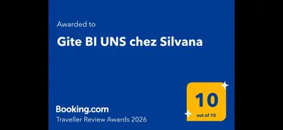 Certificat, récompense, panneau ou autre document affiché dans l'établissement Gite BI UNS chez Silvana