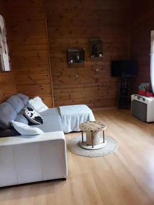 Coin salon dans l'établissement chalet 