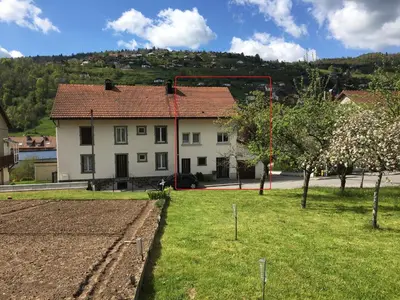 Vue générale sur la montagne ou vue sur la montagne depuis l'appartement