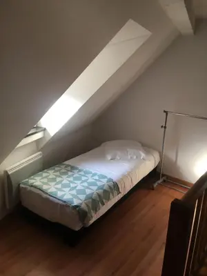 Un ou plusieurs lits dans un hébergement de l'établissement Les Appartements Berthe Molly