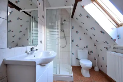 Salle de bains dans l'établissement GITE DU FLORIMONT CENTRE ALSACE route des vins