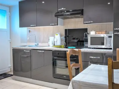 Cuisine ou kitchenette dans l'établissement myHome Basel