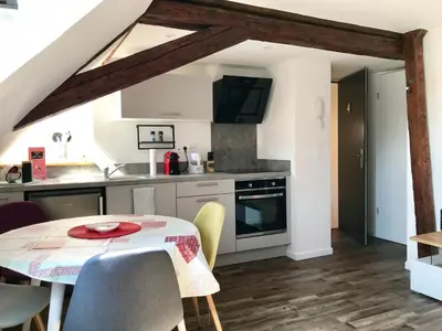 Cuisine ou kitchenette dans l'établissement Gîtes La Petite Venise Colmar