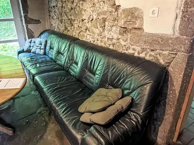 Coin salon dans l'établissement Holiday Home Escher by Interhome
