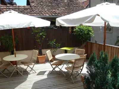 Terrasse ou espace extérieur de l'établissement Apartment in Riquewihr with Terrace