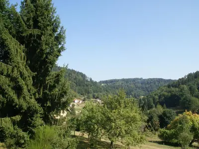 Paysage naturel près de le chalet
