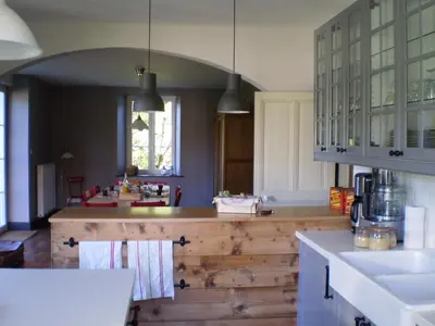 Cuisine ou kitchenette dans l'établissement Chambres d'Hôtes le Clos des Lesses