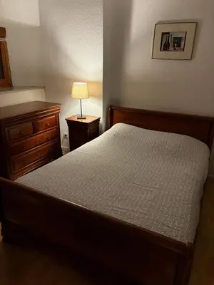 Un ou plusieurs lits dans un hébergement de l'établissement Appartement authentique centre historique