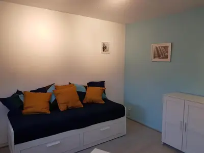 Coin salon dans l'établissement Le Bellevue