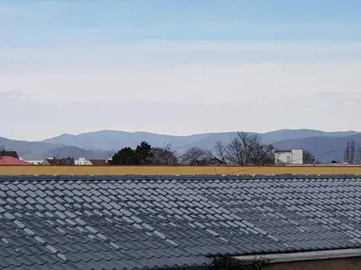 Vue générale sur la montagne ou vue sur la montagne depuis l'appartement