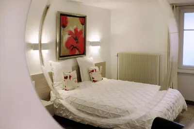 Un ou plusieurs lits dans un hébergement de l'établissement Chambres d'hôtes François Bleger