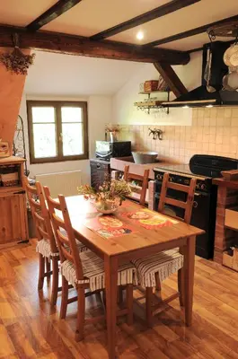 Cuisine ou kitchenette dans l'établissement Gîte Fahrer-Ackermann