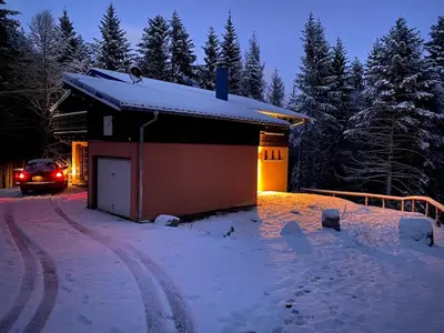 L'établissement CHALET DE MANU en hiver