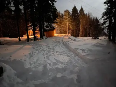 L'établissement CHALET DE MANU en hiver