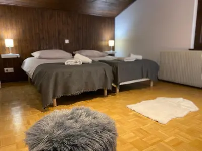 Un ou plusieurs lits dans un hébergement de l'établissement CHALET DE MANU