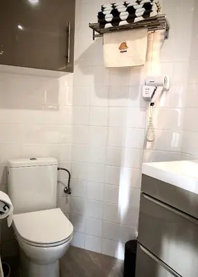 Salle de bains dans l'établissement Le Gîte du Sommerberg