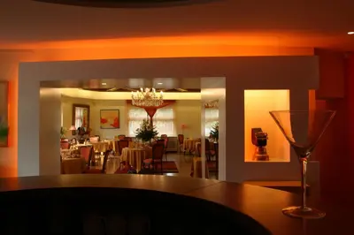 Restaurant ou autre lieu de restauration dans l'établissement Hôtel Restaurant Logis La Palette