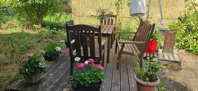 Jardin de l'établissement Appartement avec jardin à Colmar