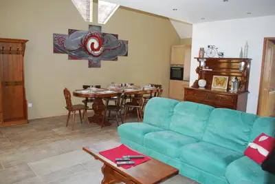 Coin salon dans l'établissement LE LOFT