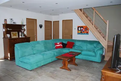 Coin salon dans l'établissement LE LOFT