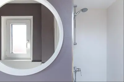 Salle de bains dans l'établissement Gîte Hopla 2 chambres