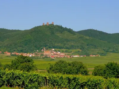 Vue générale sur la montagne ou vue sur la montagne depuis le B&B/chambre d'hôtes