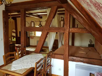 Un ou plusieurs lits dans un hébergement de l'établissement La Maison Jaune