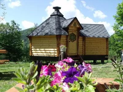 Jardin de l'établissement Le Domaine du Châtelet