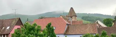 Vue générale sur la montagne ou vue sur la montagne depuis l'appartement