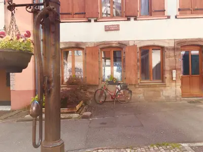 Vélo sur le terrain de l'établissement l’Atelier ou dans les environs