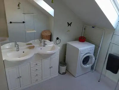 Salle de bains dans l'établissement Les gîtes du chatelet