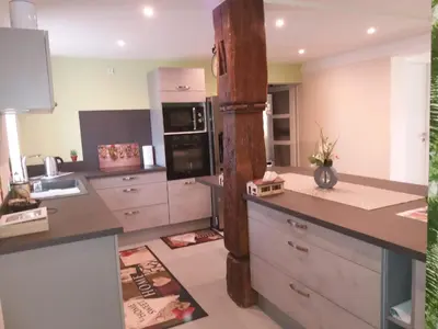 Cuisine ou kitchenette dans l'établissement Passage des Romains