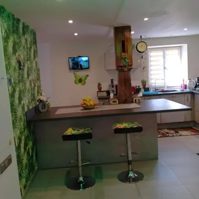 Cuisine ou kitchenette dans l'établissement Passage des Romains