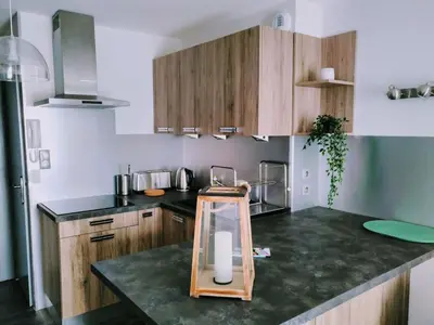 Cuisine ou kitchenette dans l'établissement La Résilience - GERARDMER
