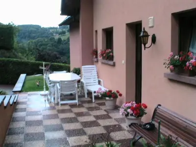 Balcon ou terrasse dans l'établissement GITE CHEZ SYLVIE