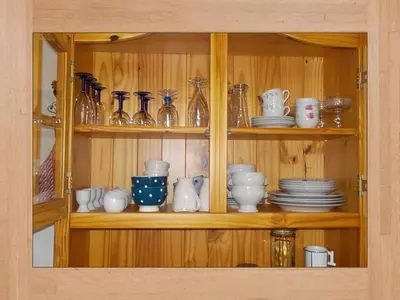 Cuisine ou kitchenette dans l'établissement LES HORTENSIAS
