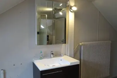 Salle de bains dans l'établissement 6 personnes, neuf & cosy, centre - gare