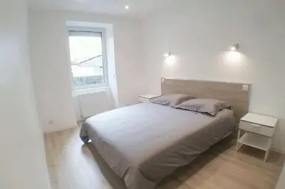 Un ou plusieurs lits dans un hébergement de l'établissement Appartement luxueux centre, 45 m2 neuf & cosy!