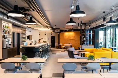 Coin salon dans l'établissement ibis Styles Bâle-Mulhouse Aéroport