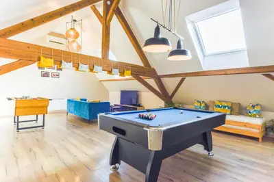 Billard dans l'établissement La Grange Ungersheim - Gîte