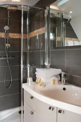 Salle de bains dans l'établissement Hotel Restaurant Au Riesling
