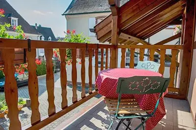 Balcon ou terrasse dans l'établissement Chez René